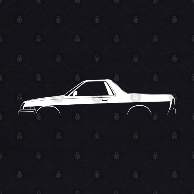 Subaru Brat Silhouette by Car-Silhouettes